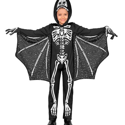 Halloween Kostuum Zwart Wit Kind Vleermuis van Widmann koop je bij Partywinkel
