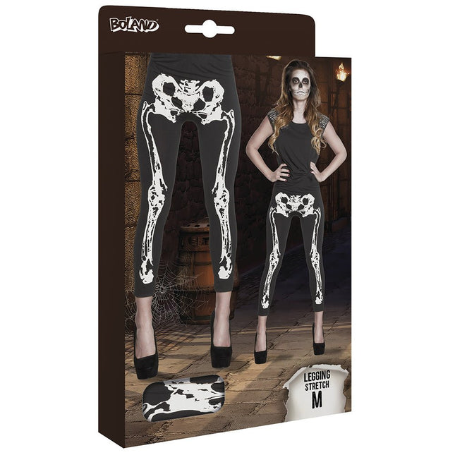 Halloween Legging Skelet van Boland koop je bij Partywinkel