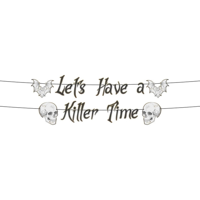 Halloween Letterslinger Let'S Have A Killer Time 1m van Folat koop je bij Partywinkel