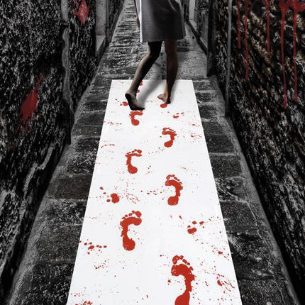 Halloween Loper Wit Bloed 60cm 4,5m van Boland koop je bij Partywinkel