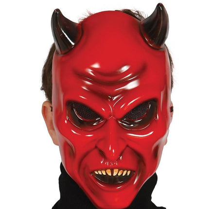 Halloween Masker Duivel Rood van Fiestas Guirca koop je bij Partywinkel