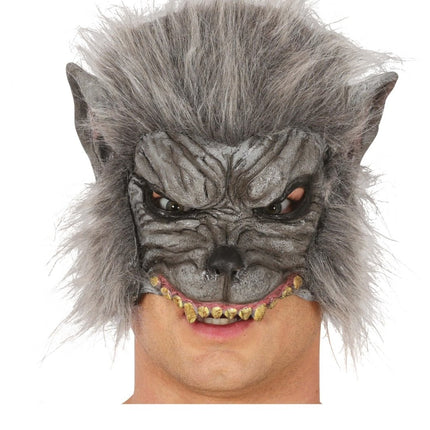 Halloween Masker Grijs Weerwolf van Fiestas Guirca koop je bij Partywinkel