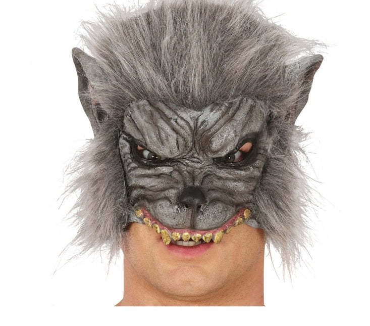 Halloween Masker Grijs Weerwolf van Fiestas Guirca koop je bij Partywinkel