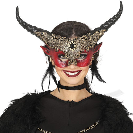 Halloween Masker Hoorns van Fiestas Guirca koop je bij Partywinkel