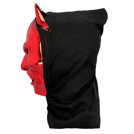 Halloween Masker Rood Duivel Met Kap van Boland koop je bij Partywinkel