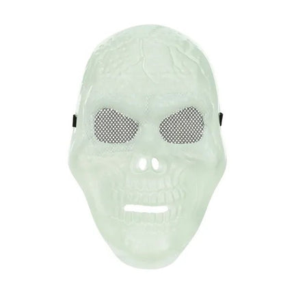 Halloween Masker Schedel Glow In The Dark van Partydeco koop je bij Partywinkel
