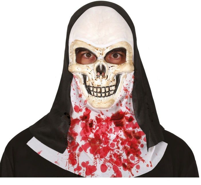 Halloween Masker Schedel Met Bloed van Fiestas Guirca koop je bij Partywinkel