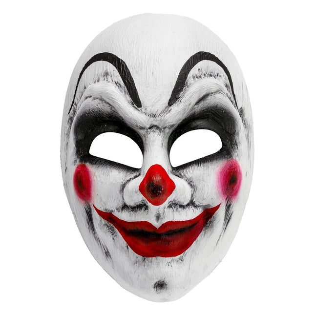 Halloween Masker Wit Rood Clown van Widmann koop je bij Partywinkel