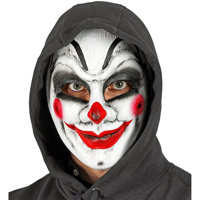 Halloween Masker Wit Rood Clown van Widmann koop je bij Partywinkel