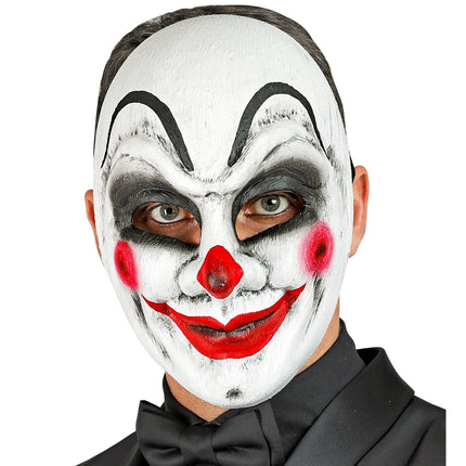 Halloween Masker Wit Rood Clown van Widmann koop je bij Partywinkel