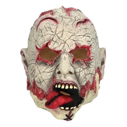 Halloween Masker Wit Rood Zombie van Boland koop je bij Partywinkel