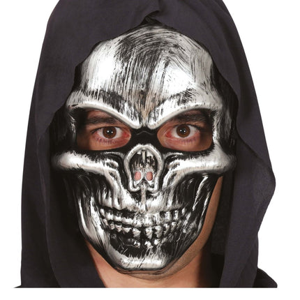 Halloween Masker Zilver Schedel van Fiestas Guirca koop je bij Partywinkel