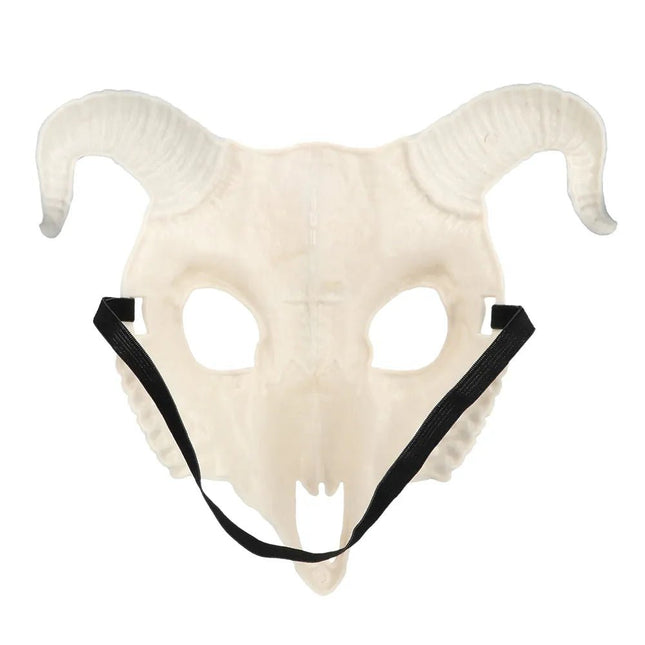 Halloween Masker Zwart Wit Ram van Boland koop je bij Partywinkel