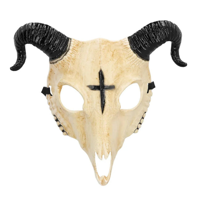 Halloween Masker Zwart Wit Ram van Boland koop je bij Partywinkel