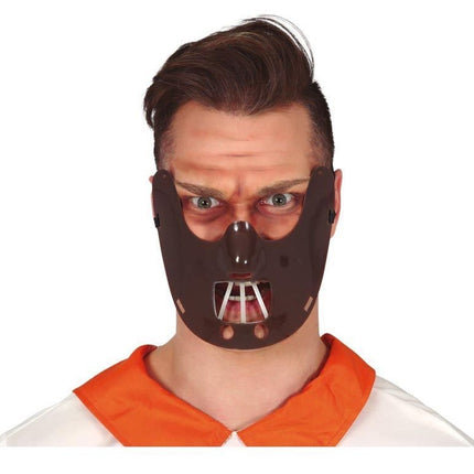 Halloween Mondmasker Bruin van Fiestas Guirca koop je bij Partywinkel