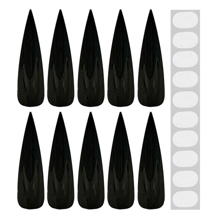 Halloween Nagelstickers Zwart 10st van Widmann koop je bij Partywinkel