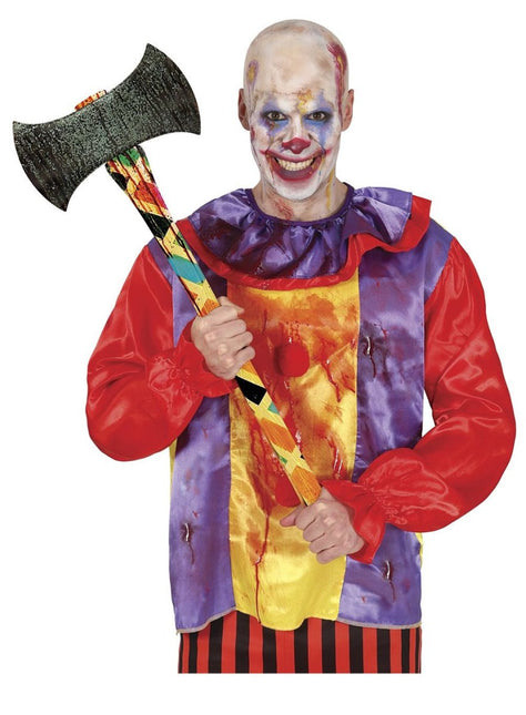 Halloween Nep Bijl Clown 73cm van Fiestas Guirca koop je bij Partywinkel