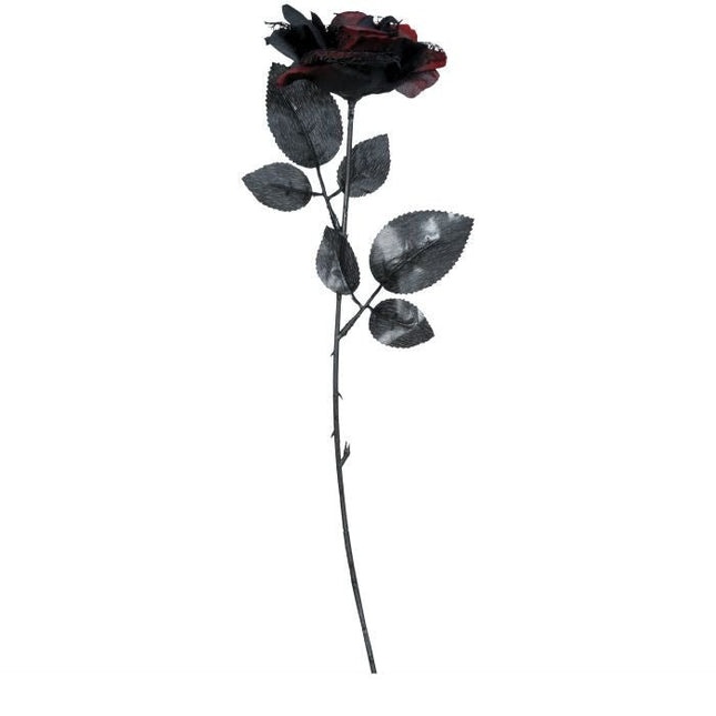 Halloween Nep Bloem Roos 40cm van Fiestas Guirca koop je bij Partywinkel