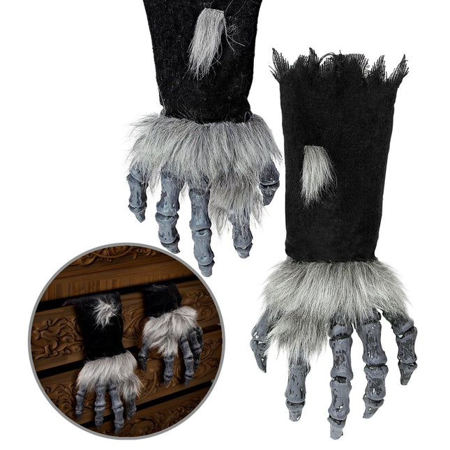 Halloween Nep Hand Monster Met Vacht van Widmann koop je bij Partywinkel