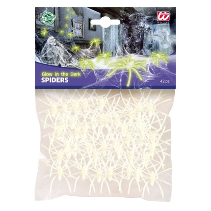 Halloween Nep Spin Glow In The Dark 42 delig van Widmann koop je bij Partywinkel