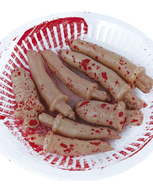 Halloween Nep Vingers Set 8 delig van Fiestas Guirca koop je bij Partywinkel