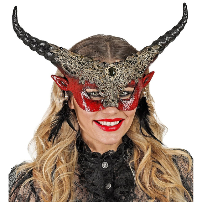 Halloween Oogmasker Duivel van Widmann koop je bij Partywinkel