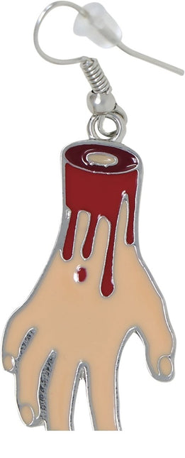 Halloween Oorbellen Hand van Fiestas Guirca koop je bij Partywinkel