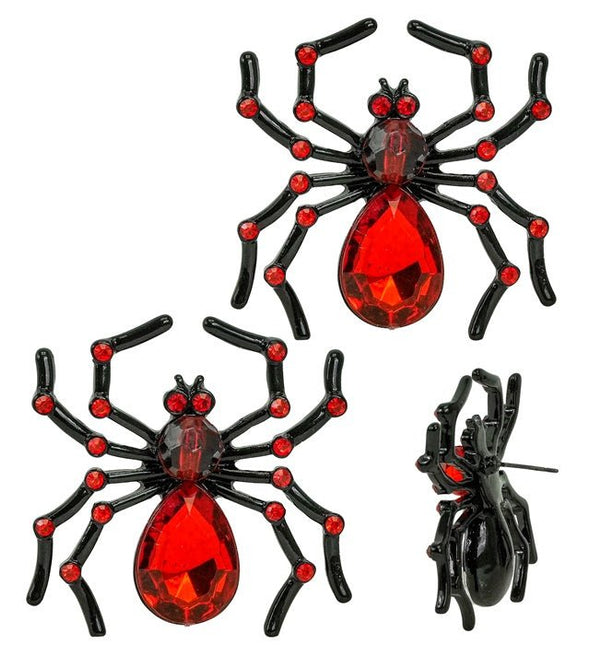Halloween Oorbellen Rood Spin van Widmann koop je bij Partywinkel