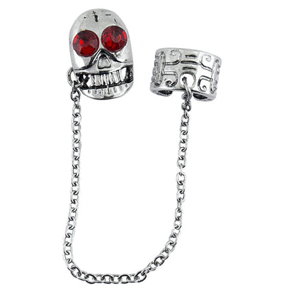 Halloween Oorbellen Schedel Met Edelsteen van Widmann koop je bij Partywinkel