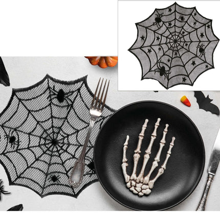 Halloween Placemats Spinnenweb 30cm van Fiestas Guirca koop je bij Partywinkel