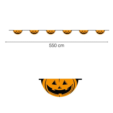 Halloween Pompoen Vlaggenlijn van Fiestas Guirca koop je bij Partywinkel