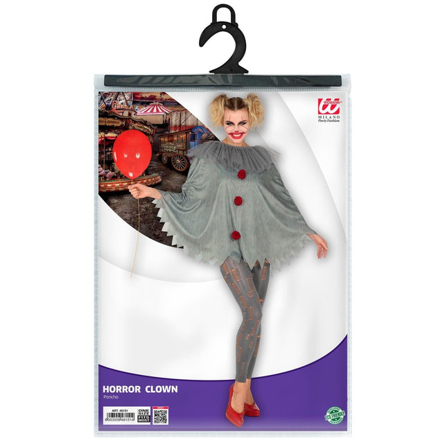 Halloween Poncho Clown van Widmann koop je bij Partywinkel