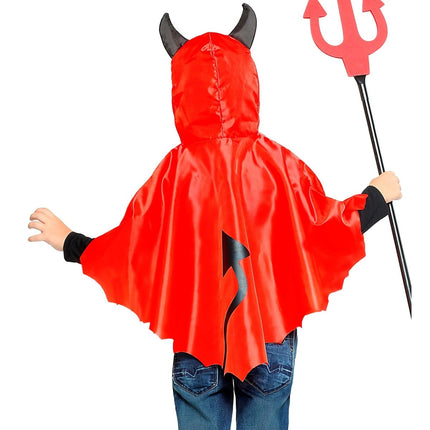 Halloween Poncho Kind Duivel van Widmann koop je bij Partywinkel