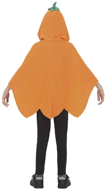 Halloween Poncho Kind Pompoen van Fiestas Guirca koop je bij Partywinkel