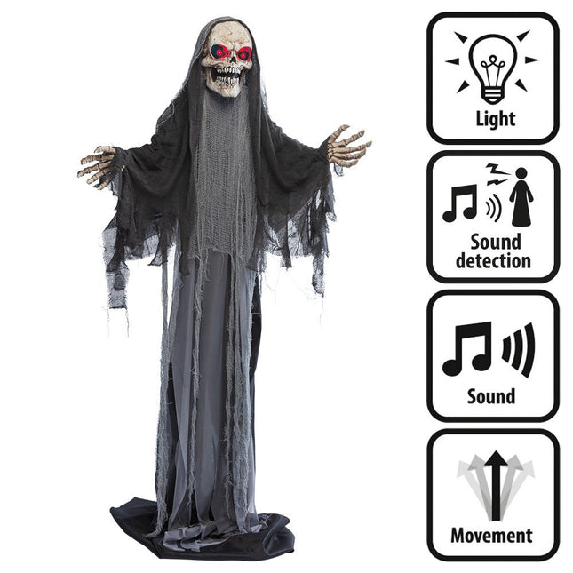 Halloween Pop Grijs Reaper 1,8m van Boland koop je bij Partywinkel