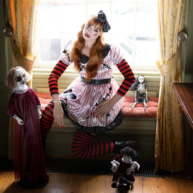 Halloween Pop Lachende Dolly 90cm van Boland koop je bij Partywinkel