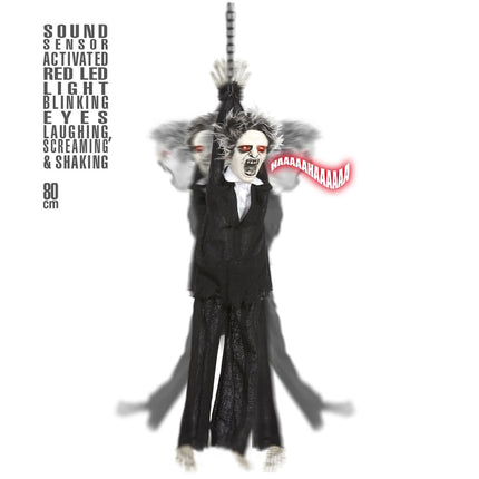 Halloween Pop Monster Met Geluid, Licht En Beweging 80cm van Widmann koop je bij Partywinkel