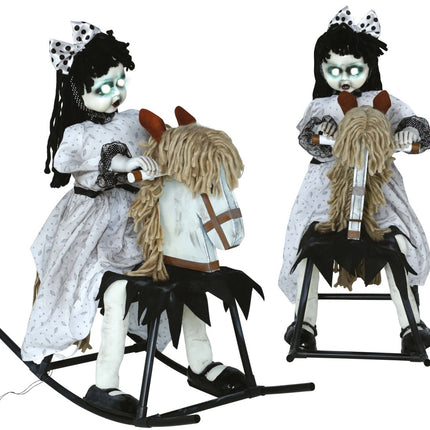 Halloween Pop Op Hobbelpaard Met Licht, Geluid En Beweging 70cm van Fiestas Guirca koop je bij Partywinkel