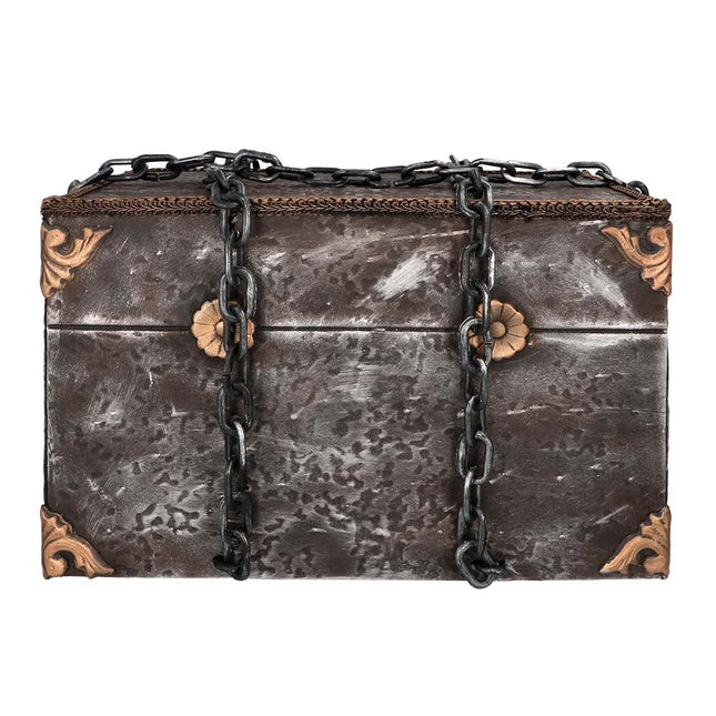 Halloween Pop Piraten Schatkist Met Beweging, Licht en Geluid 50cm van Boland koop je bij Partywinkel