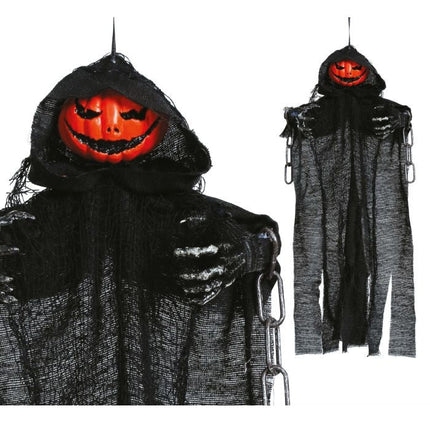 Halloween Pop Pompoen Met Cape 50cm van Fiestas Guirca koop je bij Partywinkel