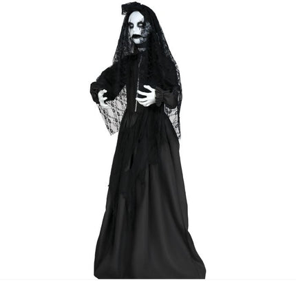 Halloween Pop Schoonmaakster Met Licht, Geluid En Beweging 1,7m van Fiestas Guirca koop je bij Partywinkel