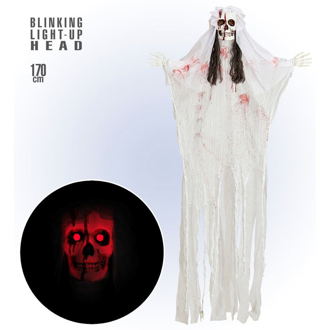 Halloween Pop Skelet Bruid 1,7m van Widmann koop je bij Partywinkel