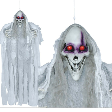Halloween Pop Skelet Met Licht, Geluid En Beweging 1,2m van Fiestas Guirca koop je bij Partywinkel