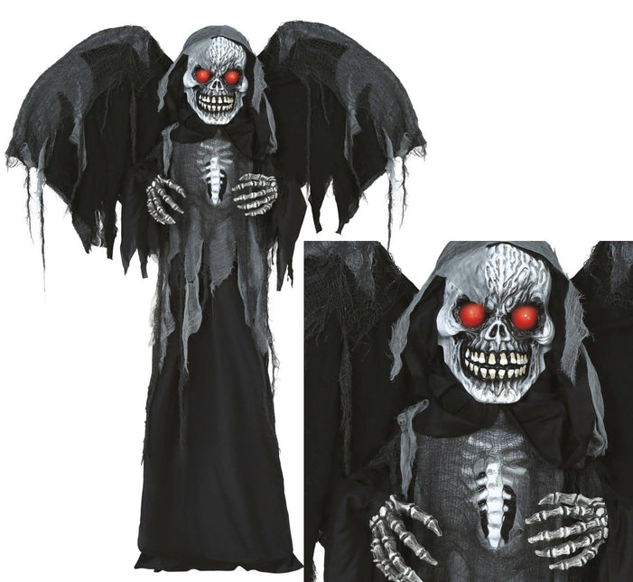 Halloween Pop Skelet Met Licht, Geluid En Beweging 1,8m van Fiestas Guirca koop je bij Partywinkel