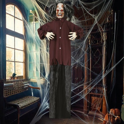 Halloween Pop Zombie Met Licht, Geluid En Beweging 1,8m van Fiestas Guirca koop je bij Partywinkel