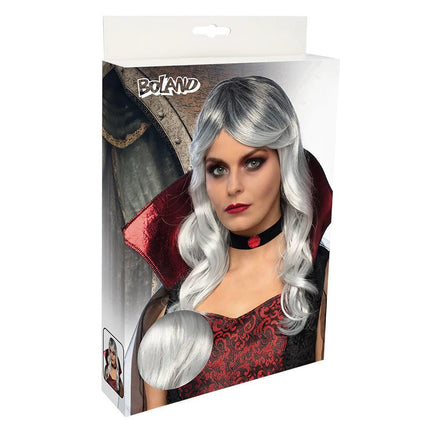 Halloween Pruik Grijs Vampier van Boland koop je bij Partywinkel