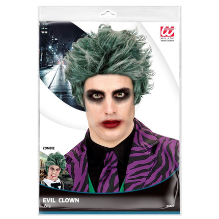 Halloween Pruik Groen Zombie van Widmann koop je bij Partywinkel
