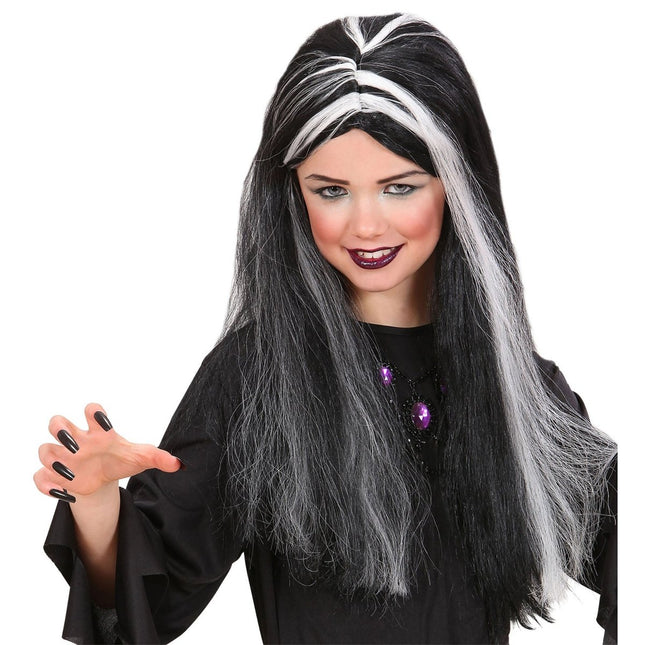 Halloween Pruik Kind Heks van Widmann koop je bij Partywinkel