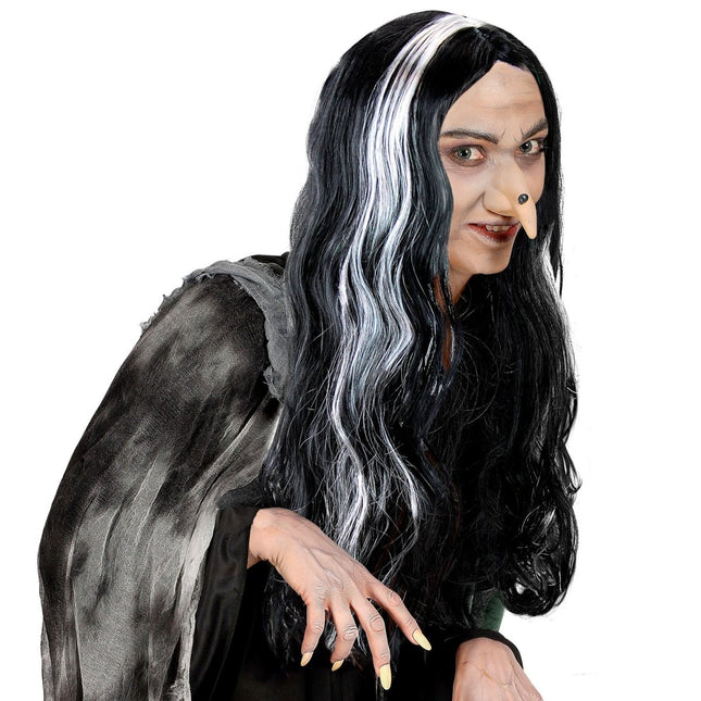 Halloween Pruik Mortisia van Widmann koop je bij Partywinkel