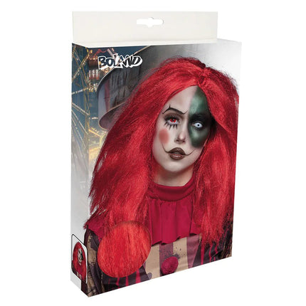 Halloween Pruik Rood van Boland koop je bij Partywinkel